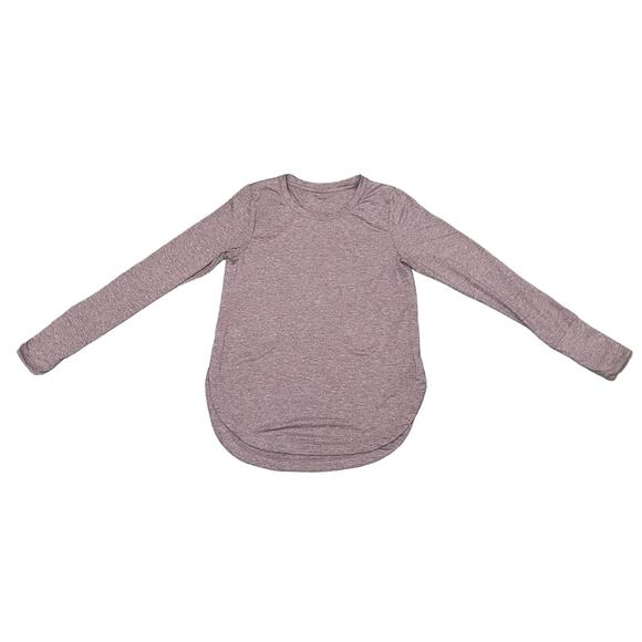 Athleta Tops - Athleta Uptempo Top Sweatshirt Heather Light Purple Thumb Holes Active - Size XS